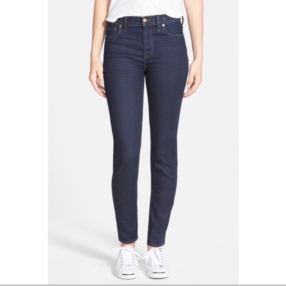 Madewell high riser skinny jeans Davis wash